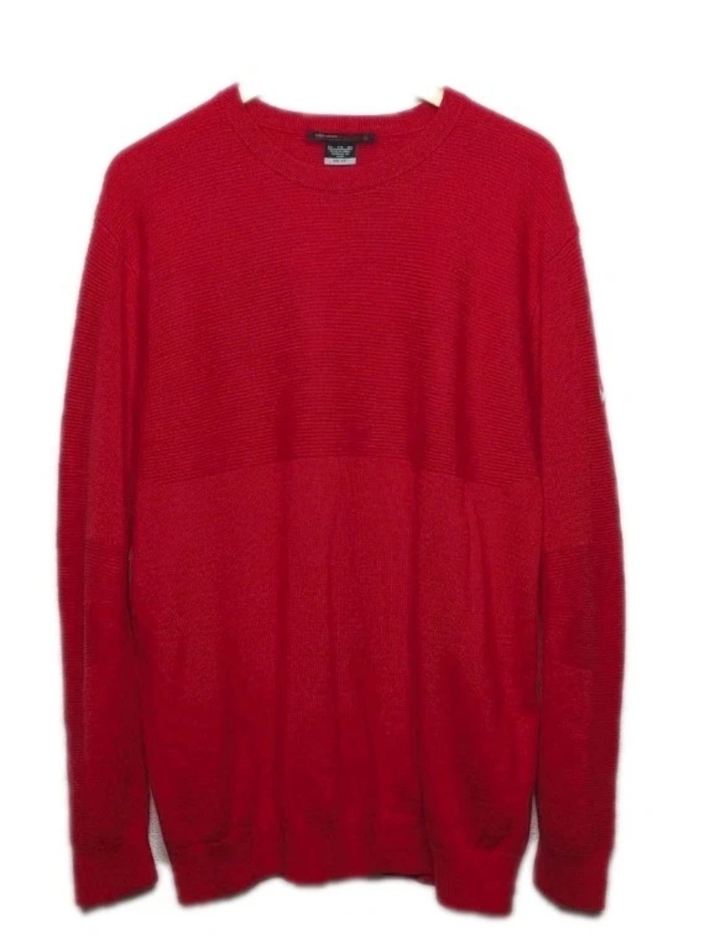 Tiger Woods Classic Men's Red Crewneck Merino Wool Sweater